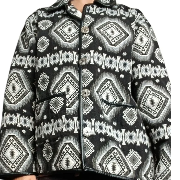 Red Ranch Aztec Southwestern Jacket Medium - Picture 4 of 5